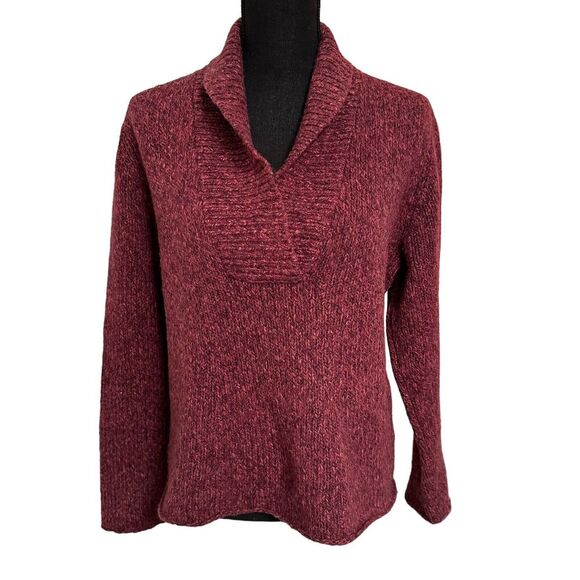 EILEEN FISHER Merino‎ Wool Blend Knit Marled Sweater Large - Picture 1 of 4